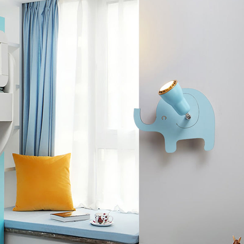 Skørter | Nordic Horn Shape Wall Lamp 1 Head Metal LED Wall Light with Animal for Game Room