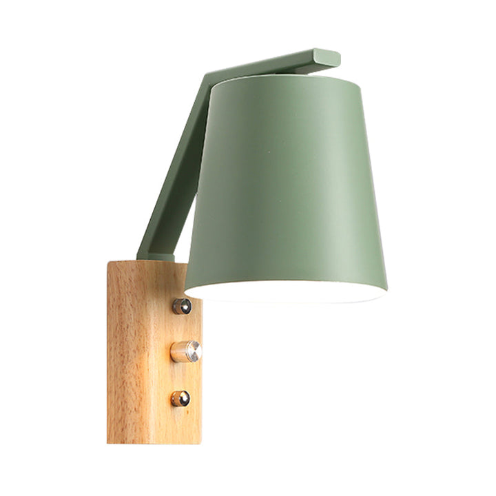 Skørter | Bucket Nursing Room Wall Lamp Metal 1 Lamp Macaron Loft Candy Colorful Wall Light