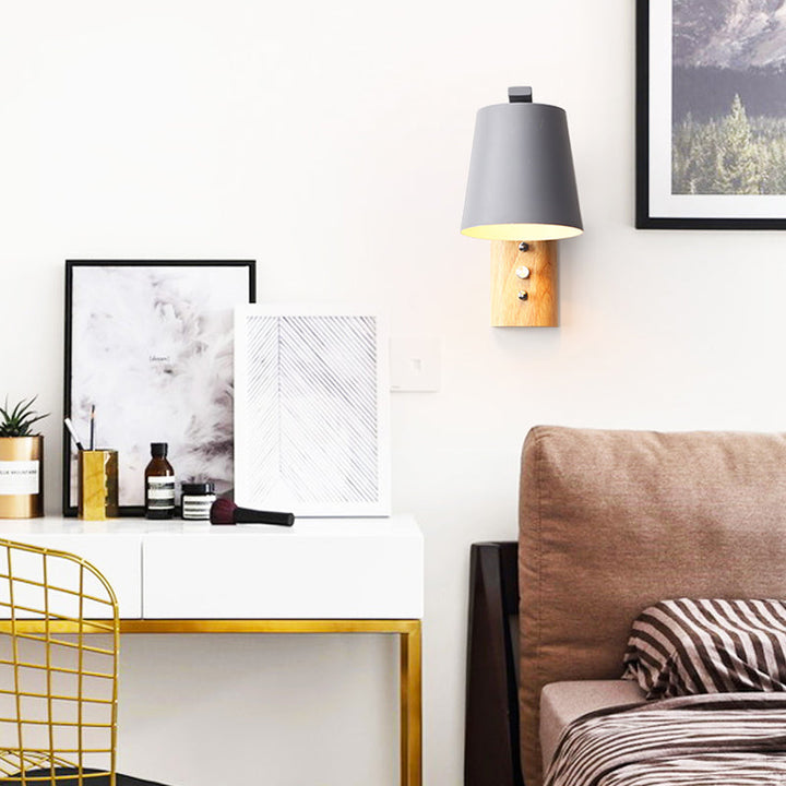 Skørter | Bucket Nursing Room Wall Lamp Metal 1 Lamp Macaron Loft Candy Colorful Wall Light