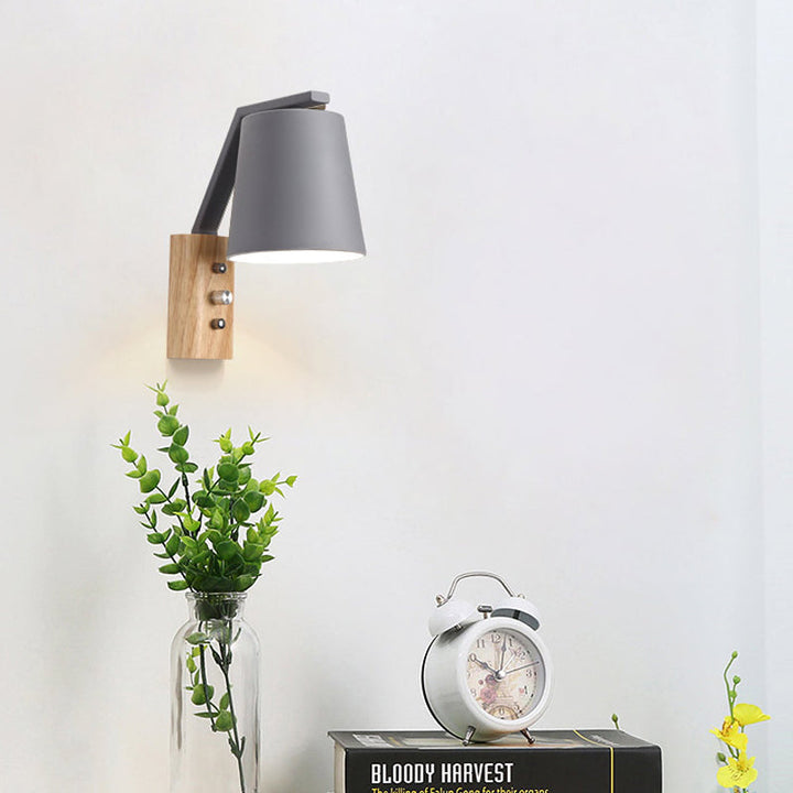 Skørter | Bucket Nursing Room Wall Lamp Metal 1 Lamp Macaron Loft Candy Colorful Wall Light