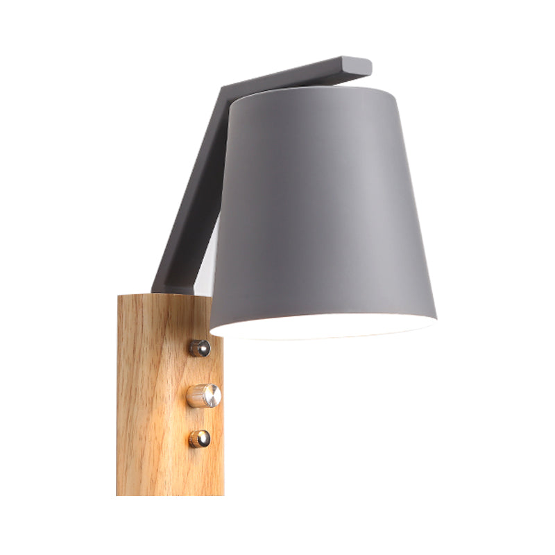 Skørter | Bucket Nursing Room Wall Lamp Metal 1 Lamp Macaron Loft Candy Colorful Wall Light