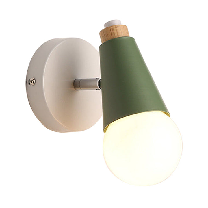 Skørter | Nightstand Hall Sweet Cone Wall Light Metal A Light Scandinavian Style Dimmable Wall Lamp