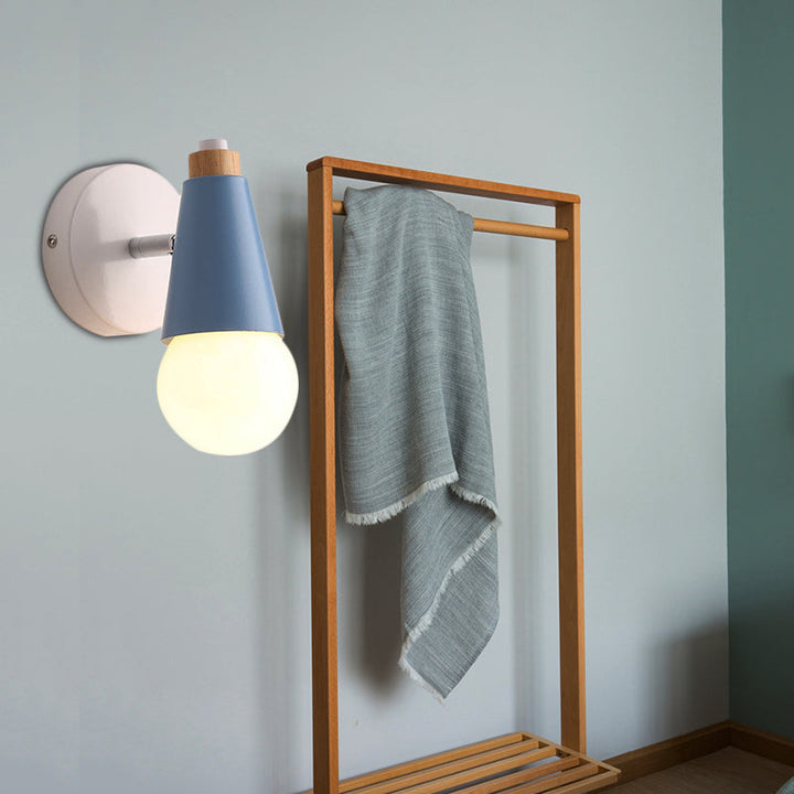 Skørter | Nightstand Hall Sweet Cone Wall Light Metal A Light Scandinavian Style Dimmable Wall Lamp