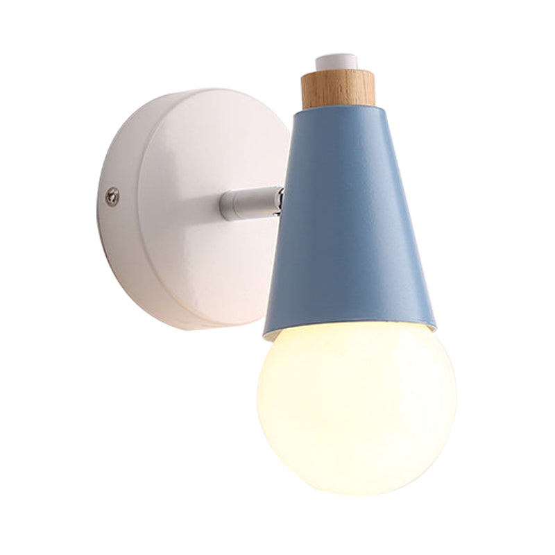 Skørter | Nightstand Hall Sweet Cone Wall Light Metal A Light Scandinavian Style Dimmable Wall Lamp