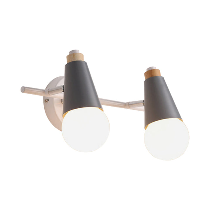 Skørter | Corridor Children's Room Cone-shaped Wall Lamp Metal Two Lights Metal Wall Light
