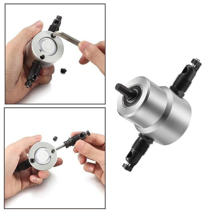 Lisslune |  Cutter Drill Attachment Double Head Metal Sheet