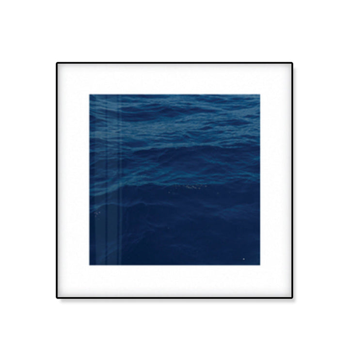Lisslune | Seascape Ocean Water Wall Art Tropics Textured Canvas in Blue for Home Interior