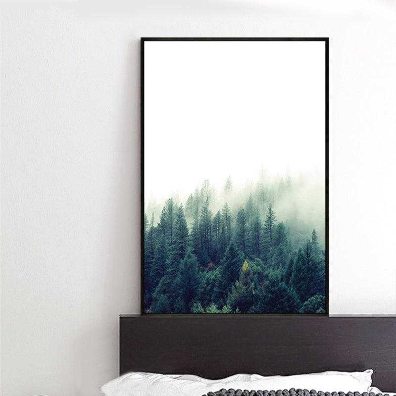 Lisslune | Tropics Natural Landscape Wall Art Living Room Canvas Print in Dark Color, Multiple Sizes