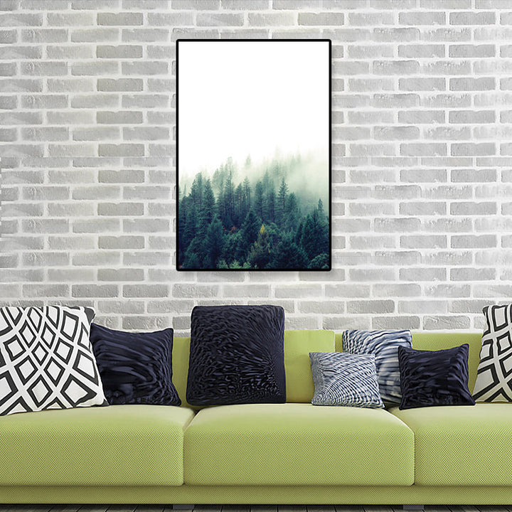 Lisslune | Tropics Natural Landscape Wall Art Living Room Canvas Print in Dark Color, Multiple Sizes