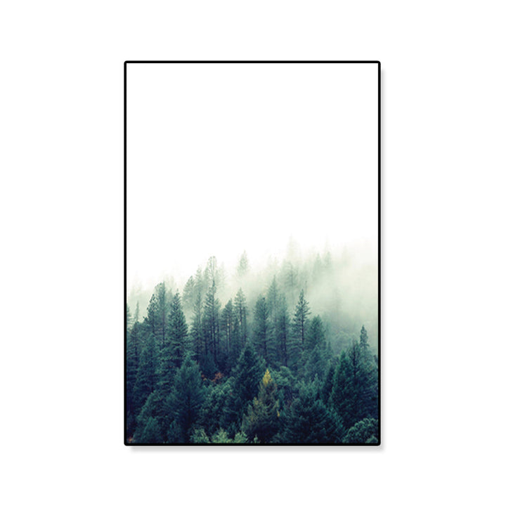 Lisslune | Tropics Natural Landscape Wall Art Living Room Canvas Print in Dark Color, Multiple Sizes