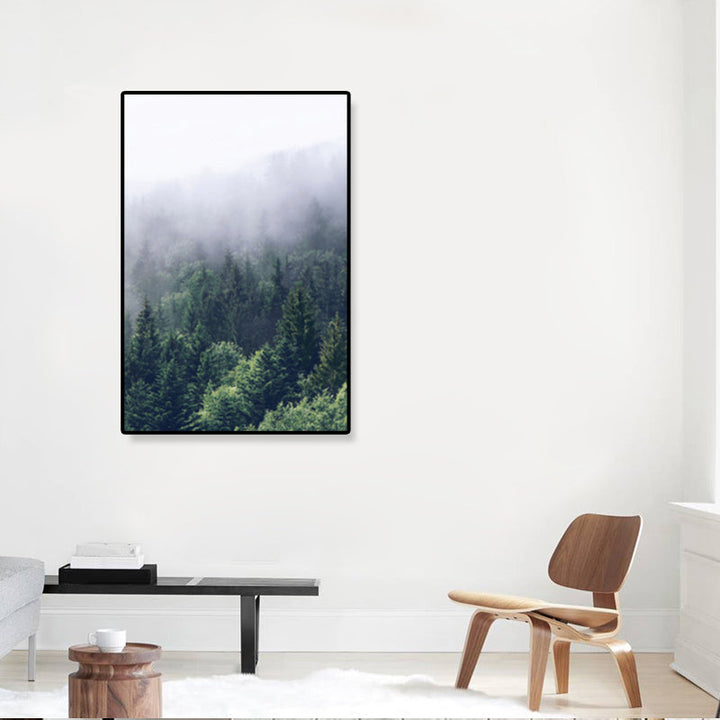 Lisslune | Tropics Natural Landscape Wall Art Living Room Canvas Print in Dark Color, Multiple Sizes