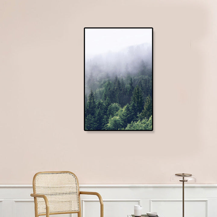 Lisslune | Tropics Natural Landscape Wall Art Living Room Canvas Print in Dark Color, Multiple Sizes