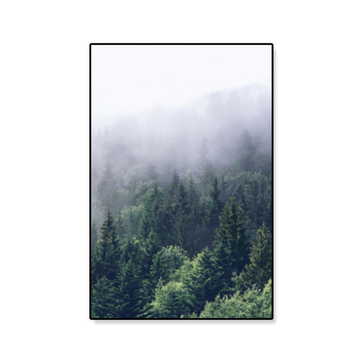 Lisslune | Tropics Natural Landscape Wall Art Living Room Canvas Print in Dark Color, Multiple Sizes