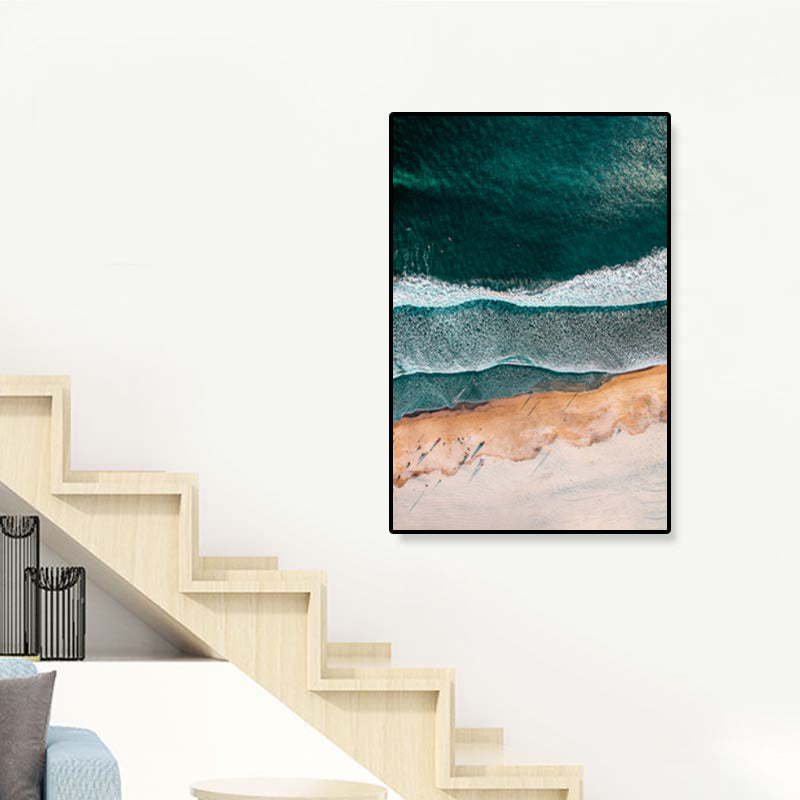 Lisslune | Tropics Natural Landscape Wall Art Living Room Canvas Print in Dark Color, Multiple Sizes