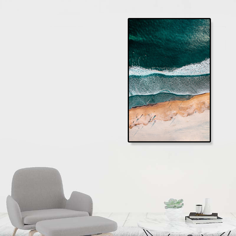 Lisslune | Tropics Natural Landscape Wall Art Living Room Canvas Print in Dark Color, Multiple Sizes
