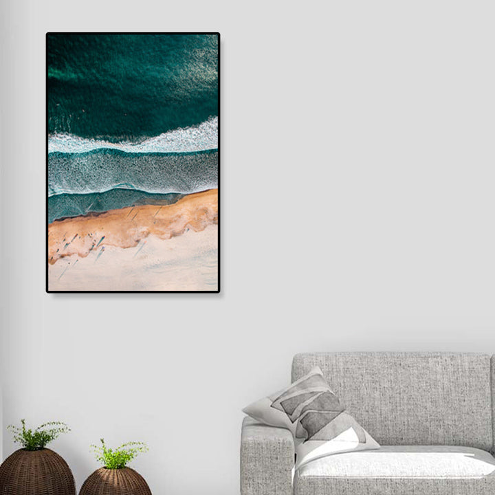 Lisslune | Tropics Natural Landscape Wall Art Living Room Canvas Print in Dark Color, Multiple Sizes