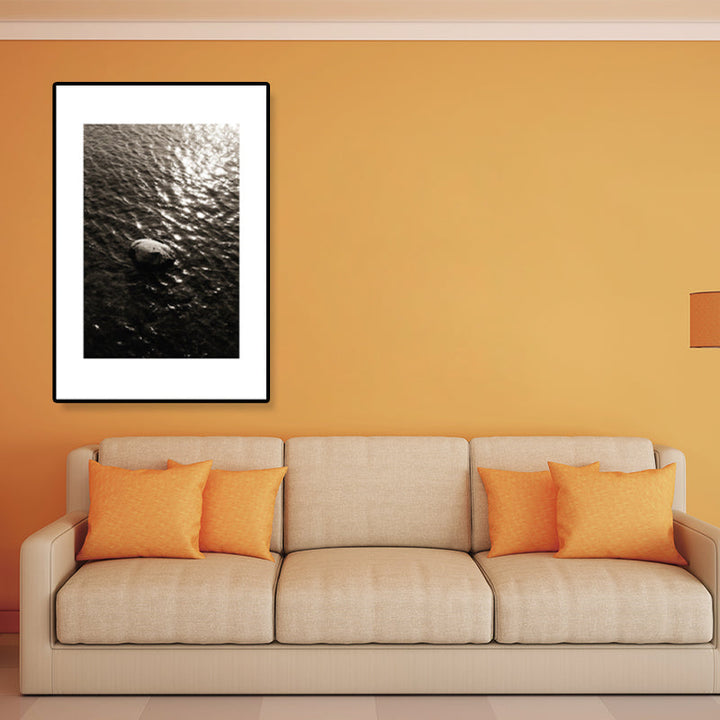 Lisslune | Textured Ocean Surface Wall Art Tropical Canvas Print for Home Decor, Multiple Sizes