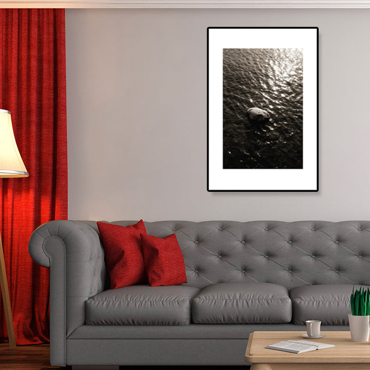Lisslune | Textured Ocean Surface Wall Art Tropical Canvas Print for Home Decor, Multiple Sizes