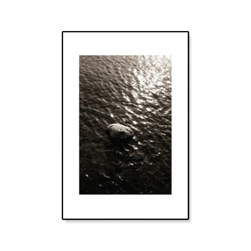Lisslune | Textured Ocean Surface Wall Art Tropical Canvas Print for Home Decor, Multiple Sizes