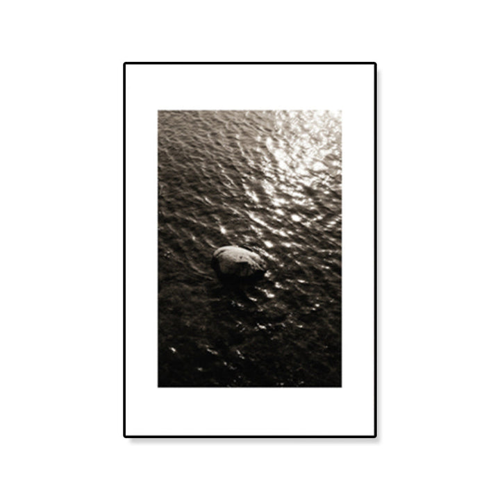 Lisslune | Textured Ocean Surface Wall Art Tropical Canvas Print for Home Decor, Multiple Sizes