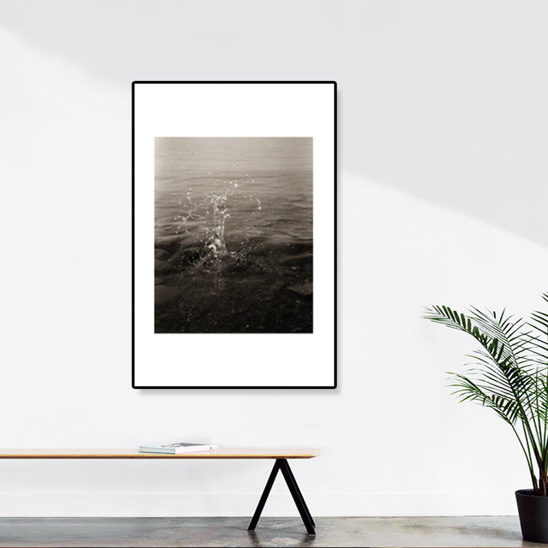 Lisslune | Textured Ocean Surface Wall Art Tropical Canvas Print for Home Decor, Multiple Sizes