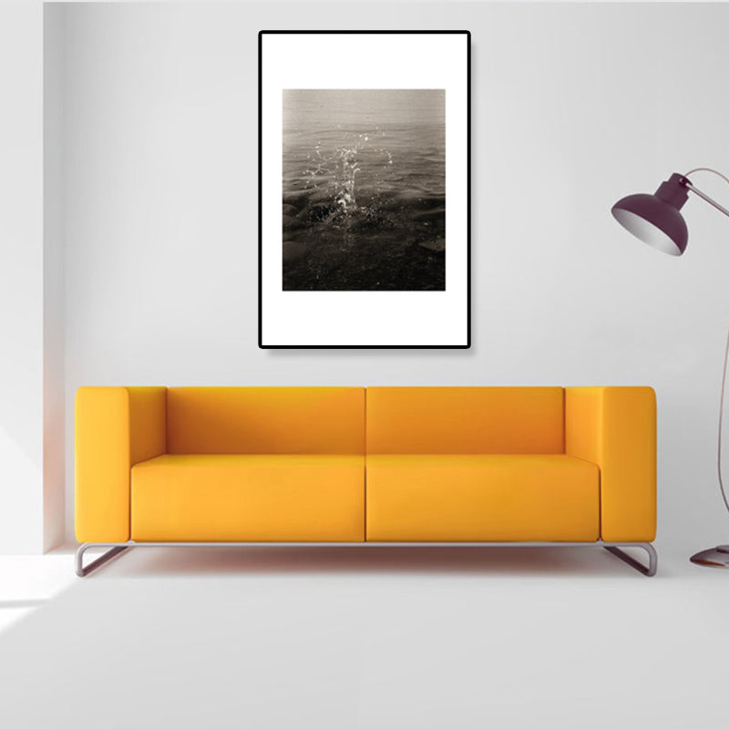 Lisslune | Textured Ocean Surface Wall Art Tropical Canvas Print for Home Decor, Multiple Sizes