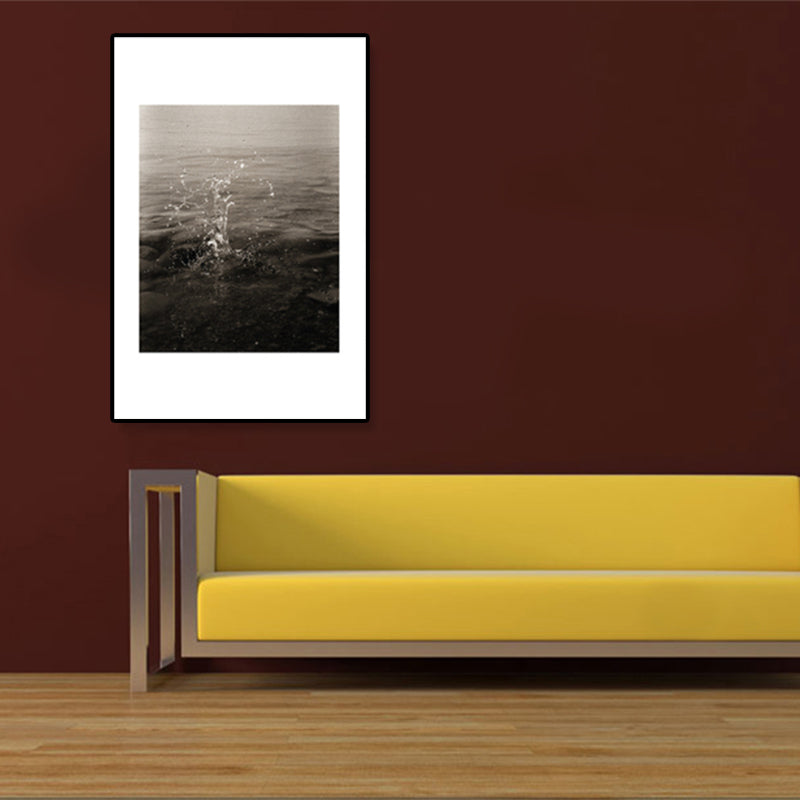 Lisslune | Textured Ocean Surface Wall Art Tropical Canvas Print for Home Decor, Multiple Sizes