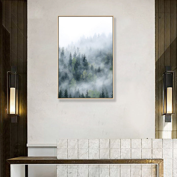 Lisslune | Mysterious Forest Canvas Wall Decoration for Seating Area Photo Landscape Wall Decoration
