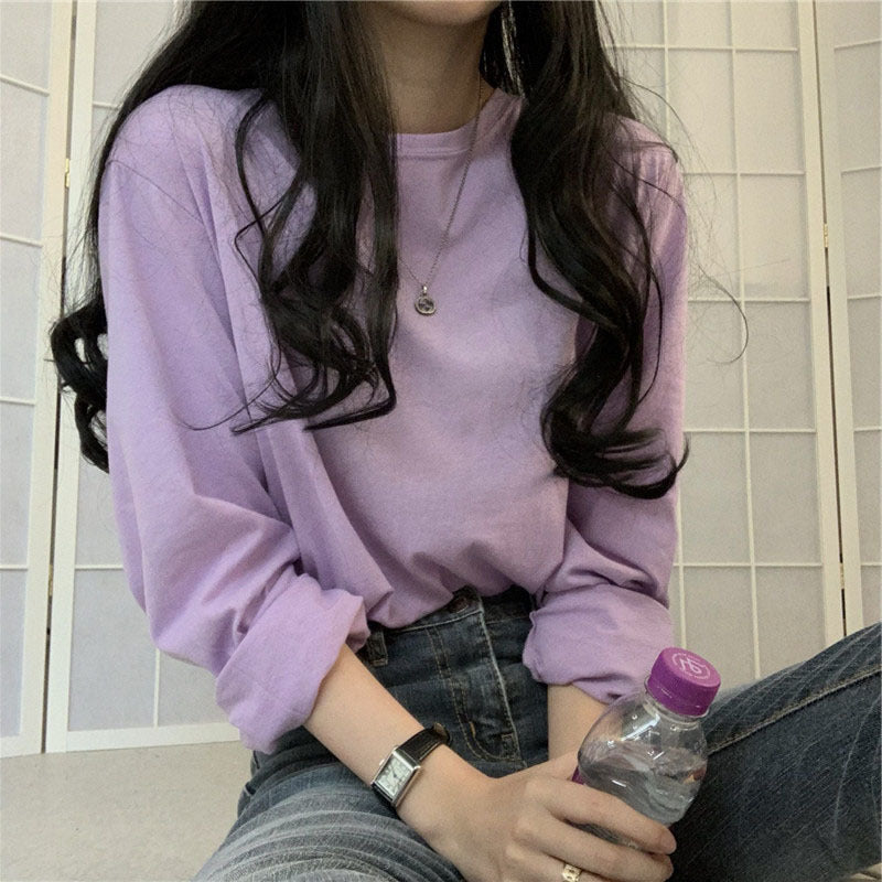 Women's Long Sleeve Shirt with Casual Cut and Timeless Design