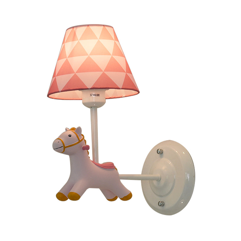 Skørter | Kids Room Horse Wall Lamp Resin One Bulb Modern Stylish Wall Light