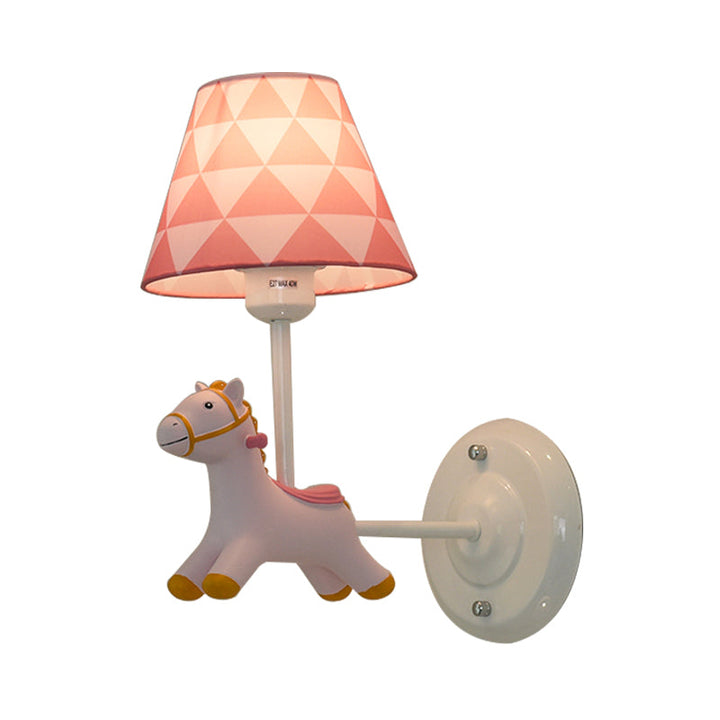Skørter | Kids Room Horse Wall Lamp Resin One Bulb Modern Stylish Wall Light