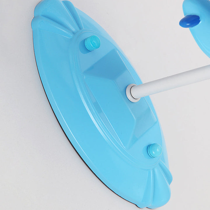 Skørter | Modern Style Helicopter Wall Lamp A Light Resin Wall Light in Blue for Children's Room