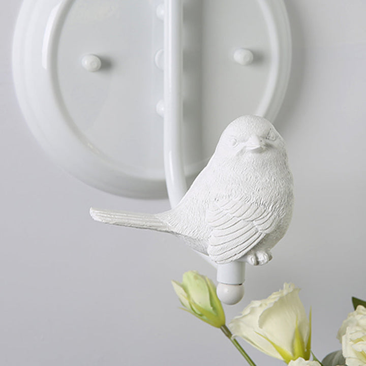 Skørter | Modern Trapeze Shaped Wall Light Metal Single Light Wall Lamp with Bird for Children's Room