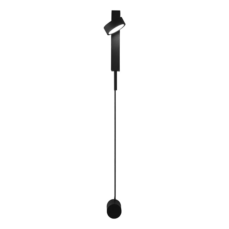 Lisslune | Black/Gold Rectangular Surface Mounted Wall Lamp Simplicity LED Metal Wall Lighting with Switch