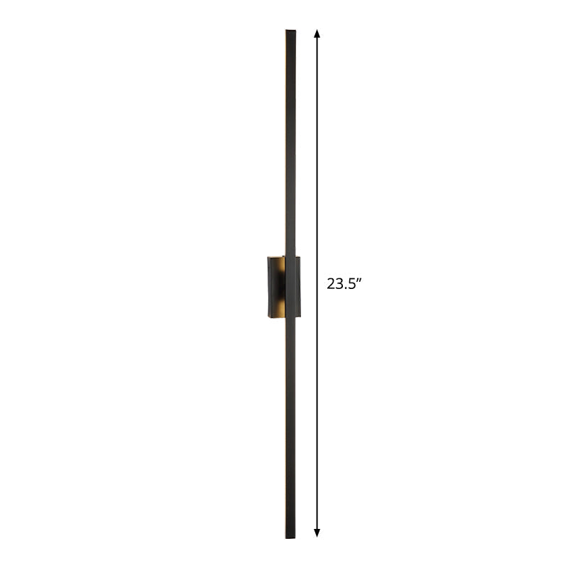 Lisslune | Minimalism Extended Wall Lamp Holder Metal Drawing Room LED Wall Light Light in Black