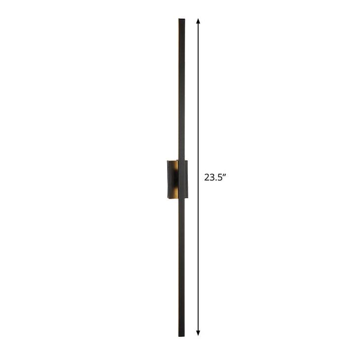 Lisslune | Minimalism Extended Wall Lamp Holder Metal Drawing Room LED Wall Light Light in Black