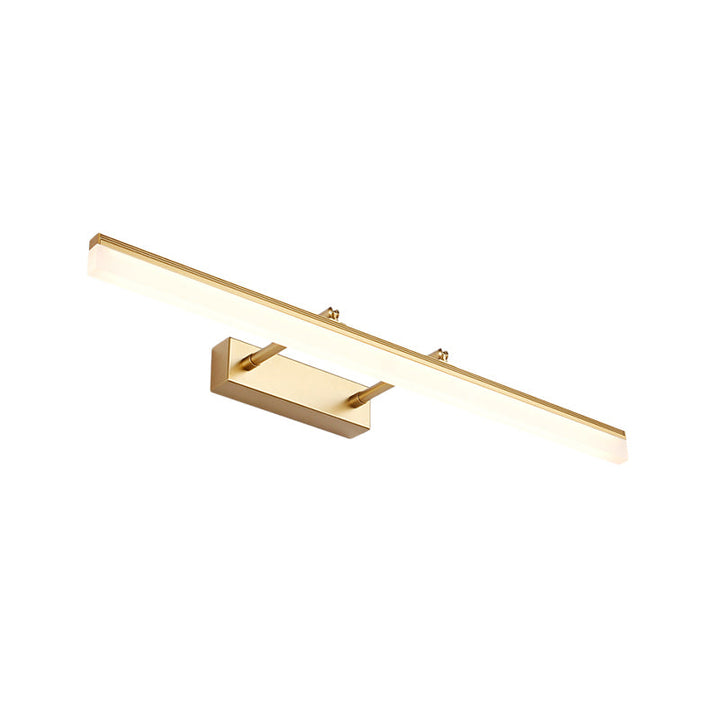 Lisslune | Linear Acrylic Wall Lamp Modernism 16"/19.5" L LED Gold Wall Lighting in Warm/White Light
