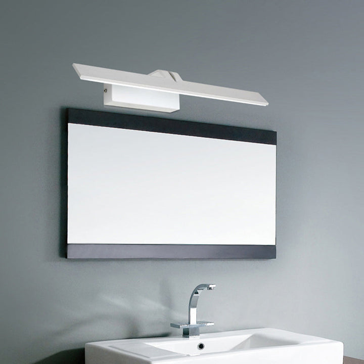 Lisslune | Minimalistic Rectangular Wall-mounted Lamp White Metal LED Bathroom Vanity Light Body in Warm/White Light
