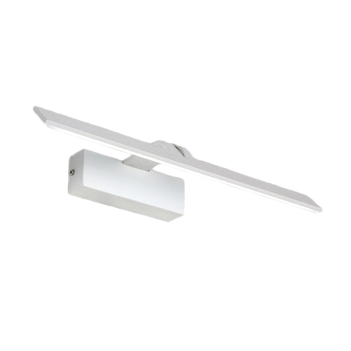 Lisslune | Minimalistic Rectangular Wall-mounted Lamp White Metal LED Bathroom Vanity Light Body in Warm/White Light