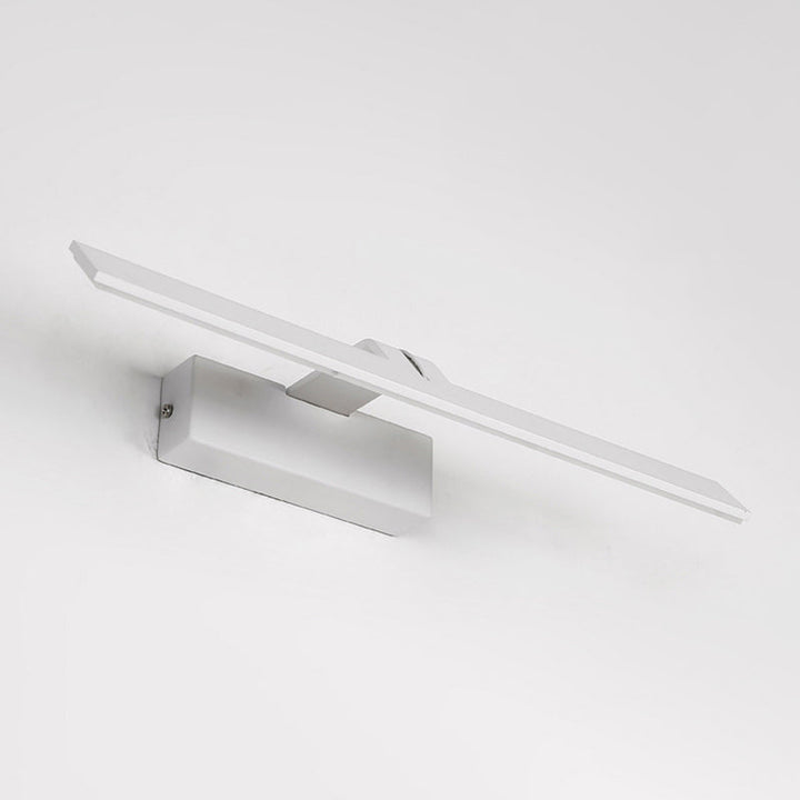Lisslune | Minimalistic Rectangular Wall-mounted Lamp White Metal LED Bathroom Vanity Light Body in Warm/White Light