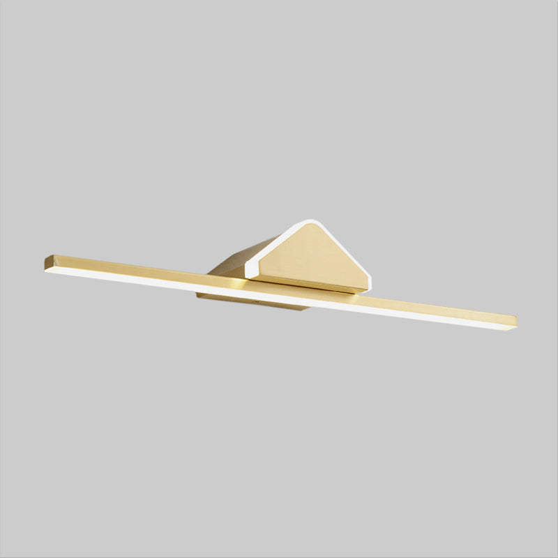 Lisslune | Bar Metallic Wall Mounted Vanity Light Modernism LED Gold Wall Sconce Lighting with Prism Arm
