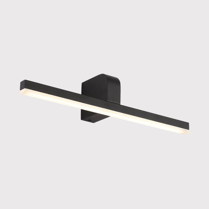 Lisslune | LED Bathroom Mirror Light Modern Style Black/White Wall Lighting Ideas with Slim Metal Shade in Warm/White Light