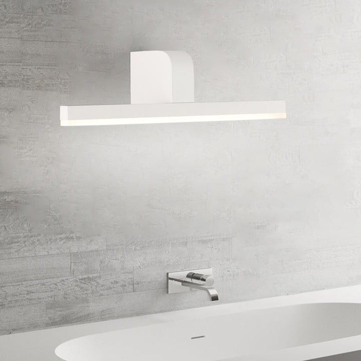 Lisslune | LED Bathroom Mirror Light Modern Style Black/White Wall Lighting Ideas with Slim Metal Shade in Warm/White Light