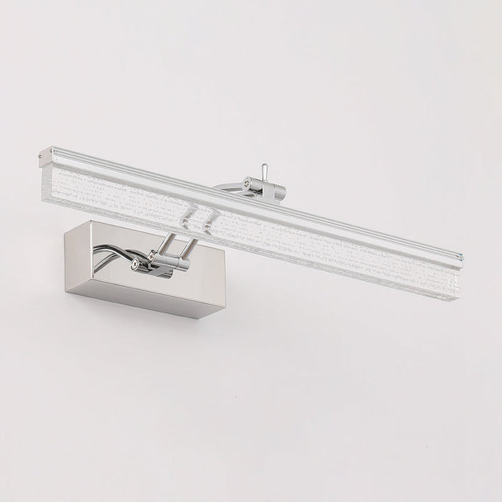 Lisslune | 16"/23.5" L LED Bathroom Wall Vanity Light Modernism Silver Wall Sconce Lighting with Rectangular Acrylic Shade in Warm/White Light