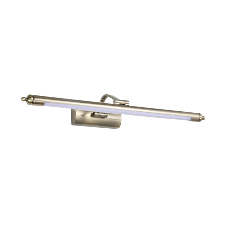 Lisslune | Extended wall lighting ideas modernity metal LED WC wall lamp in nickel, warm/white light