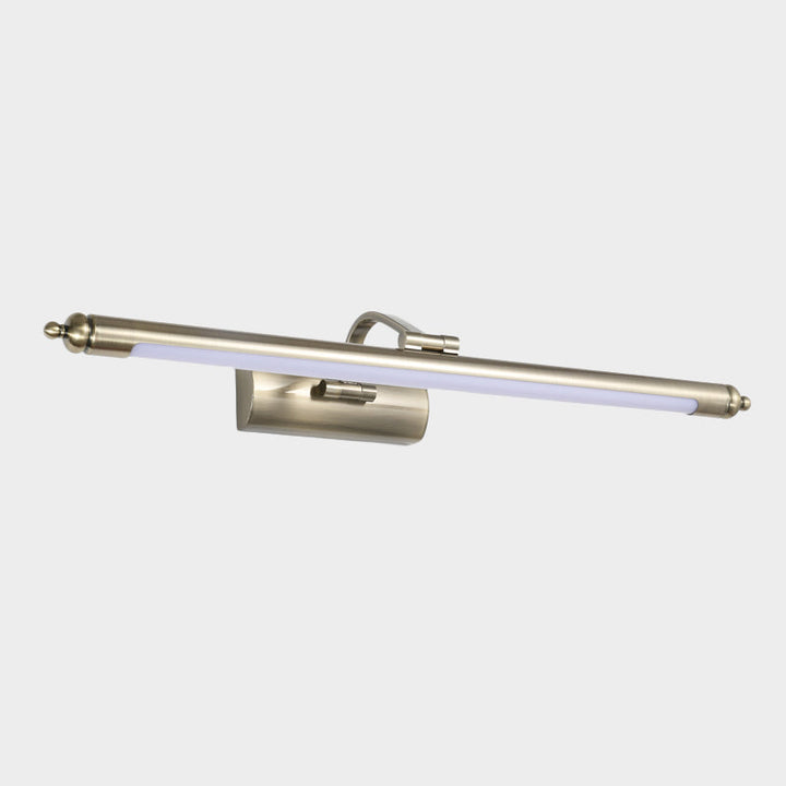 Lisslune | Extended wall lighting ideas modernity metal LED WC wall lamp in nickel, warm/white light