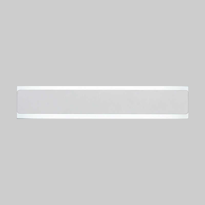 Lisslune | Streamlined LED Wall Lighting Idea Minimalism Metal Bedroom Wall Lamp Light in Black/White