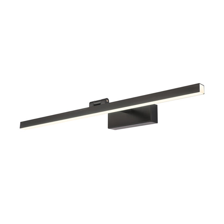 Lisslune | Tubular Vanity Lamp Modernism Metal Black/White Finish LED Wall Lighting Ideas in Warm/White Light for Bathroom