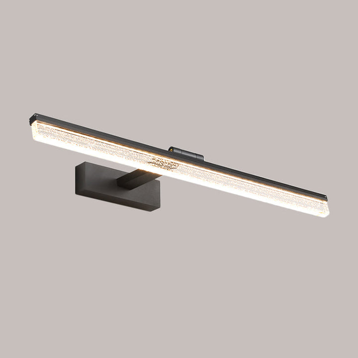 Lisslune | Modern LED Wall Lamp Fixture Black Streamlined Vanity Lighting Ideas with Acrylic Shade in Warm/White Light