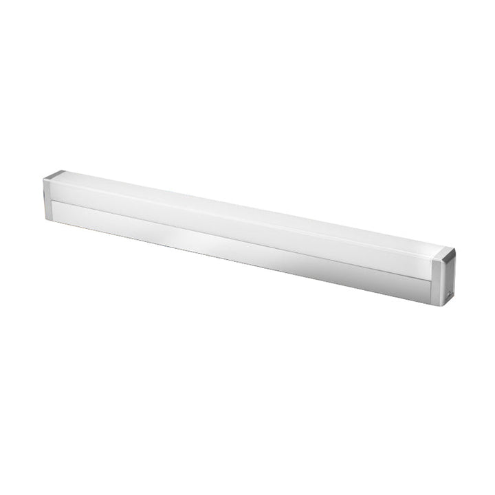 Lisslune | Metal Rectangle Vanity Lighting Modern LED Silver Wall Sconce Light in Warm/White Light for Bathroom